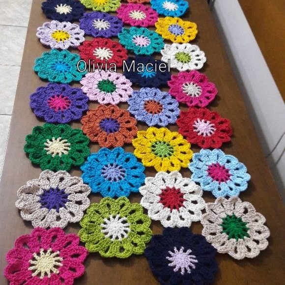 Floral runner, sunflowers, or colorful flowers, custom order - Picture 9 of 15